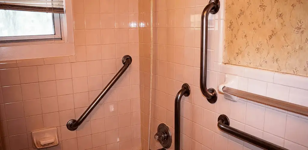Shower grab bar installation for bathroom safety and accessibility in Cincinnati, OH