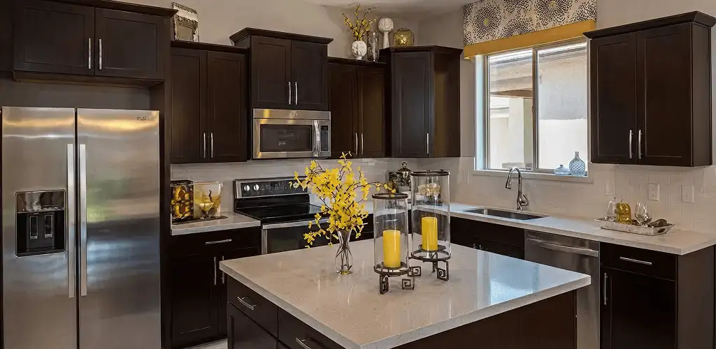 Cabinet painting results with freshly painted kitchen cabinets in Cincinnati, OH