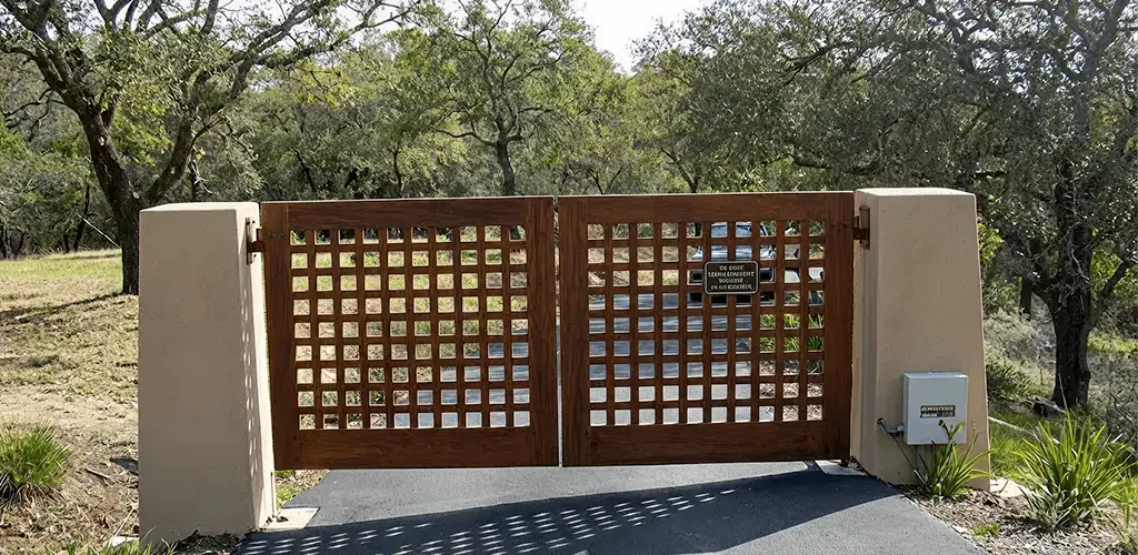 Driveway gate installation for a residential property in Cincinnati, OH